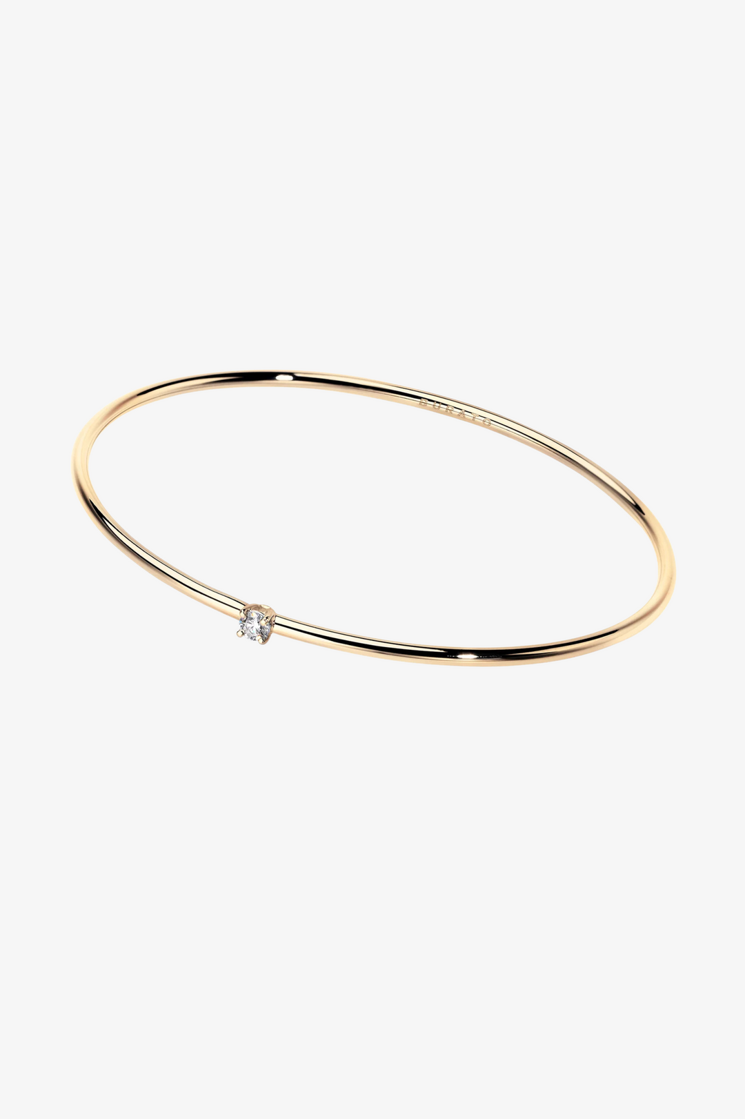 Pulseira Solitária de Ouro Amarelo