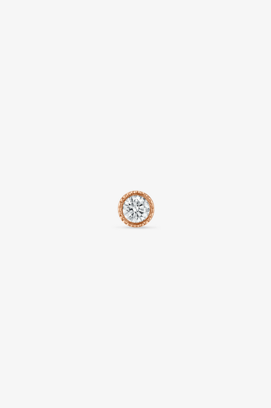 Scalloped Set Diamond Piercing