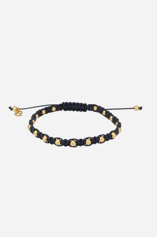 Pulseira de algodão com bolinhas