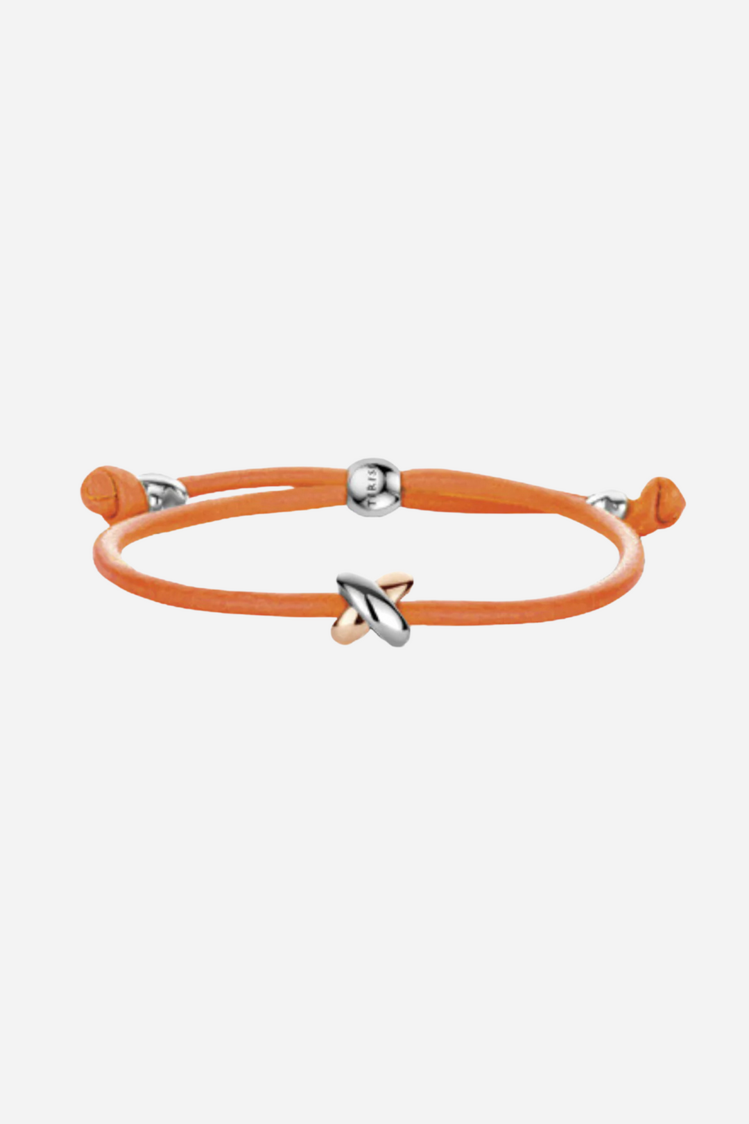 Pulseira em couro com cruz