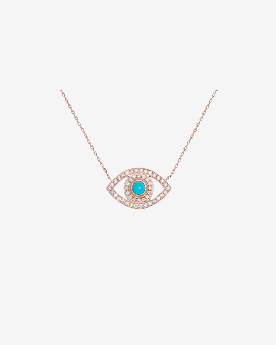 Eye Necklace With White Diamonds