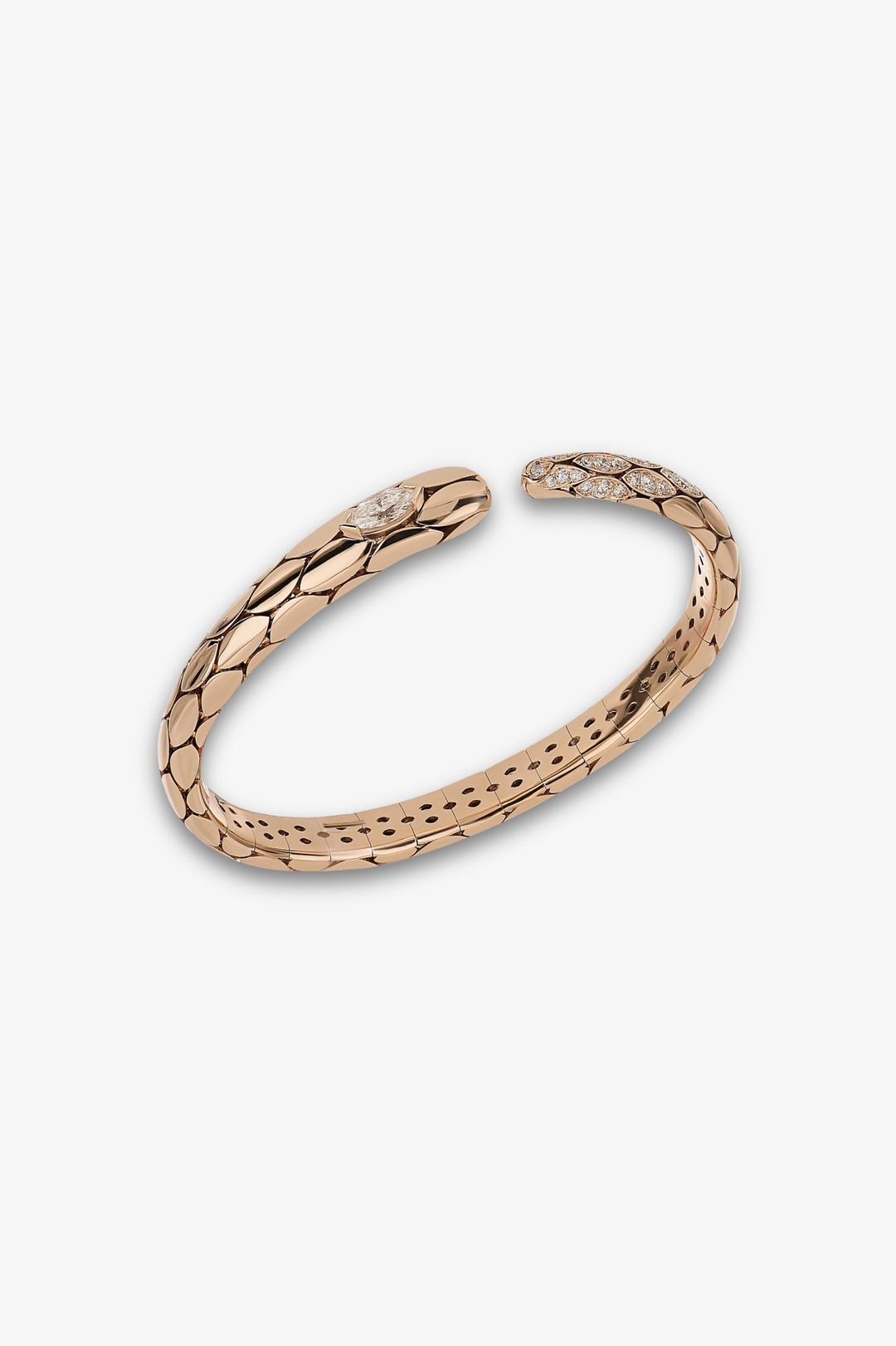 Pink Gold Bracelet with Diamonds