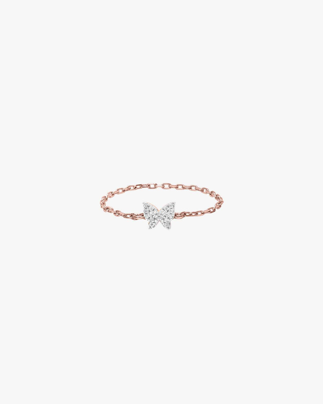 Chain Butterfly Ring