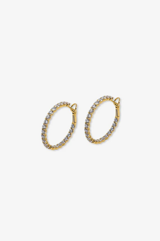 Argolas em ouro e diamantes