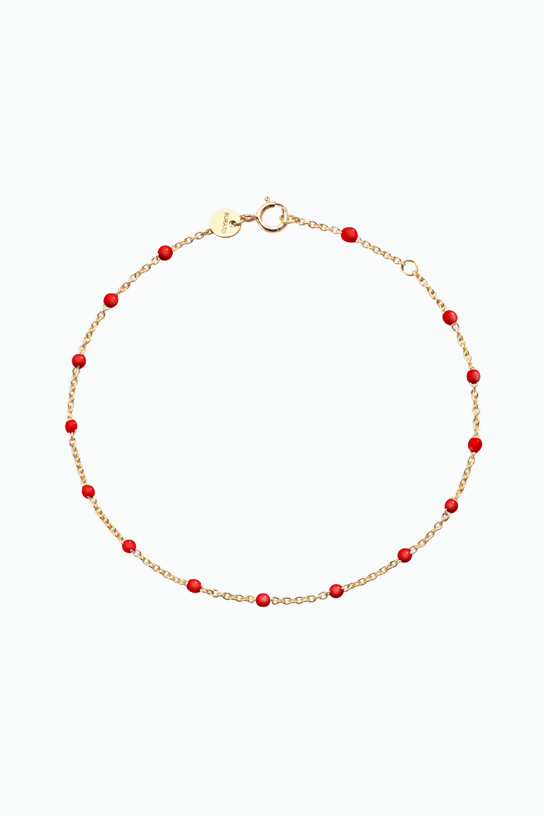 Gold Chain Bracelet with Dots