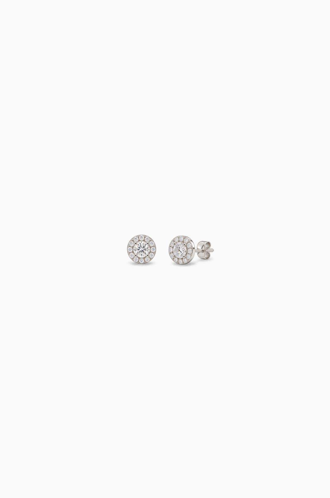 White Gold Earrings with Diamonds