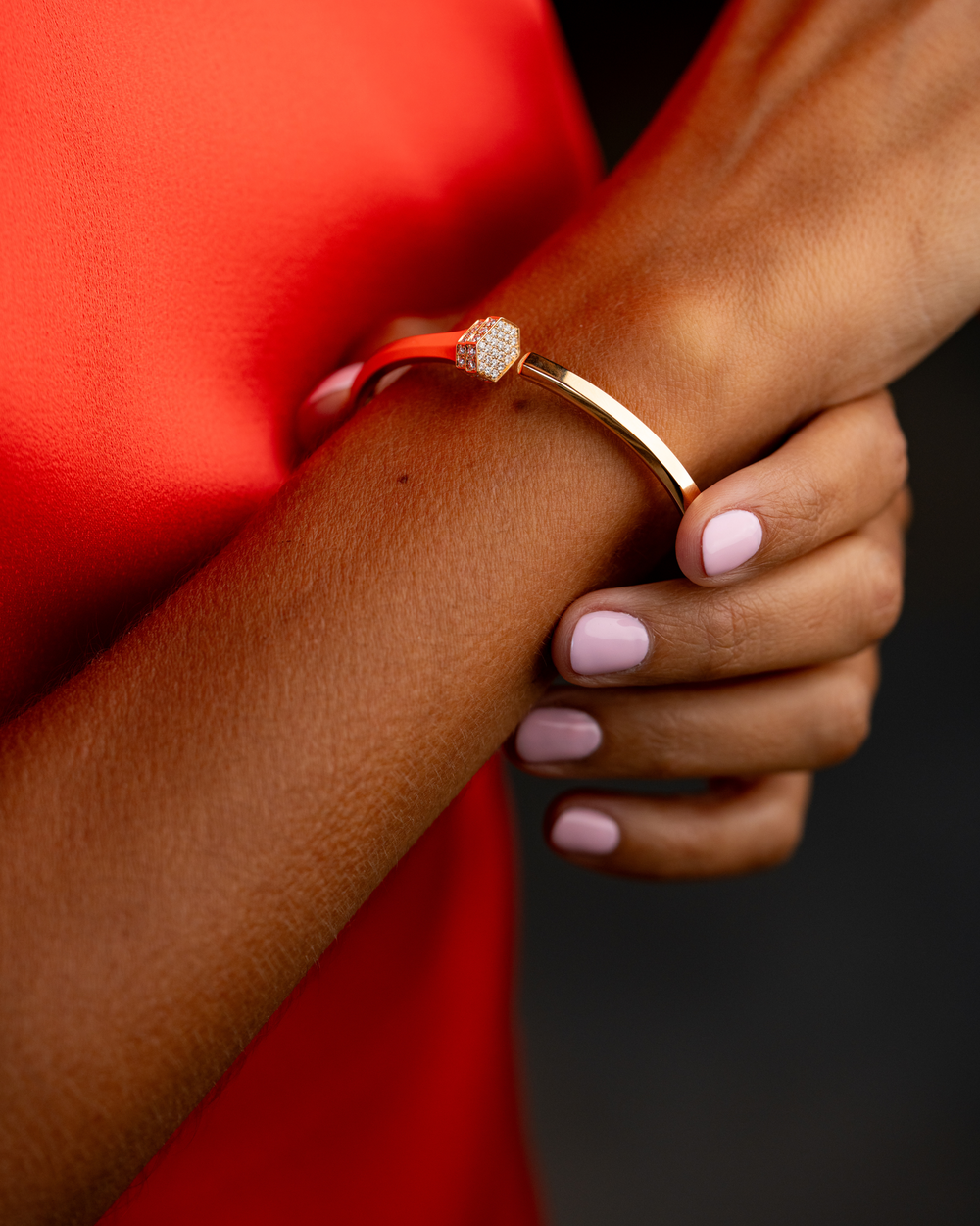 Yellow Gold Bracelet with Diamonds