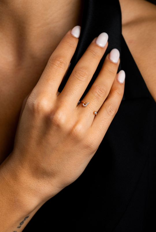 Anel de Ouro Letra J