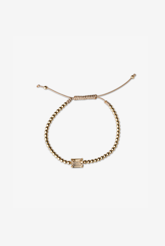 Pulseira em ouro amarelo com citrino 