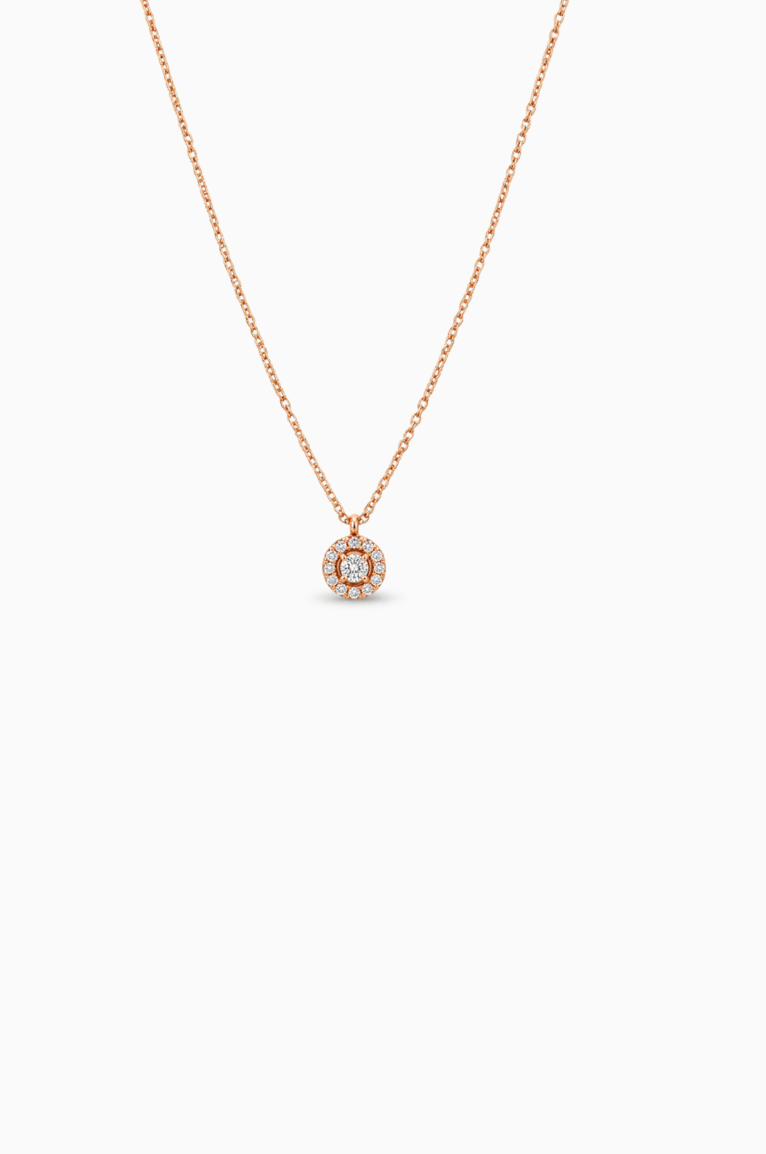 Colar em Ouro Rosa com Diamantes