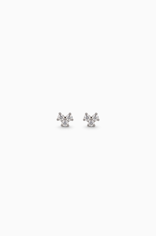 White Gold Earrings with Diamonds