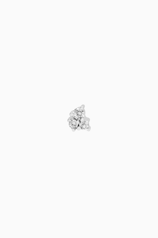 Piercing Trio em Ouro Branco com Diamantes