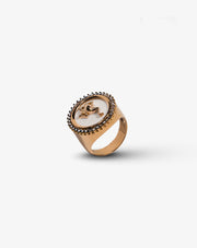 Pink Gold with Diamonds Ring