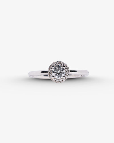 White Gold And Diamonds Engagement Ring