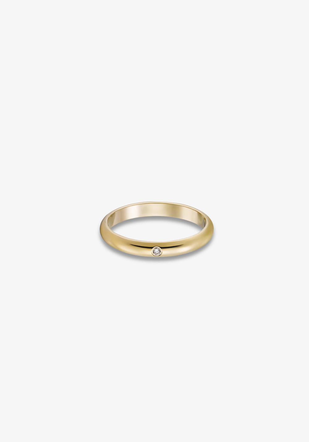 Aliança 2.6mm com Diamante