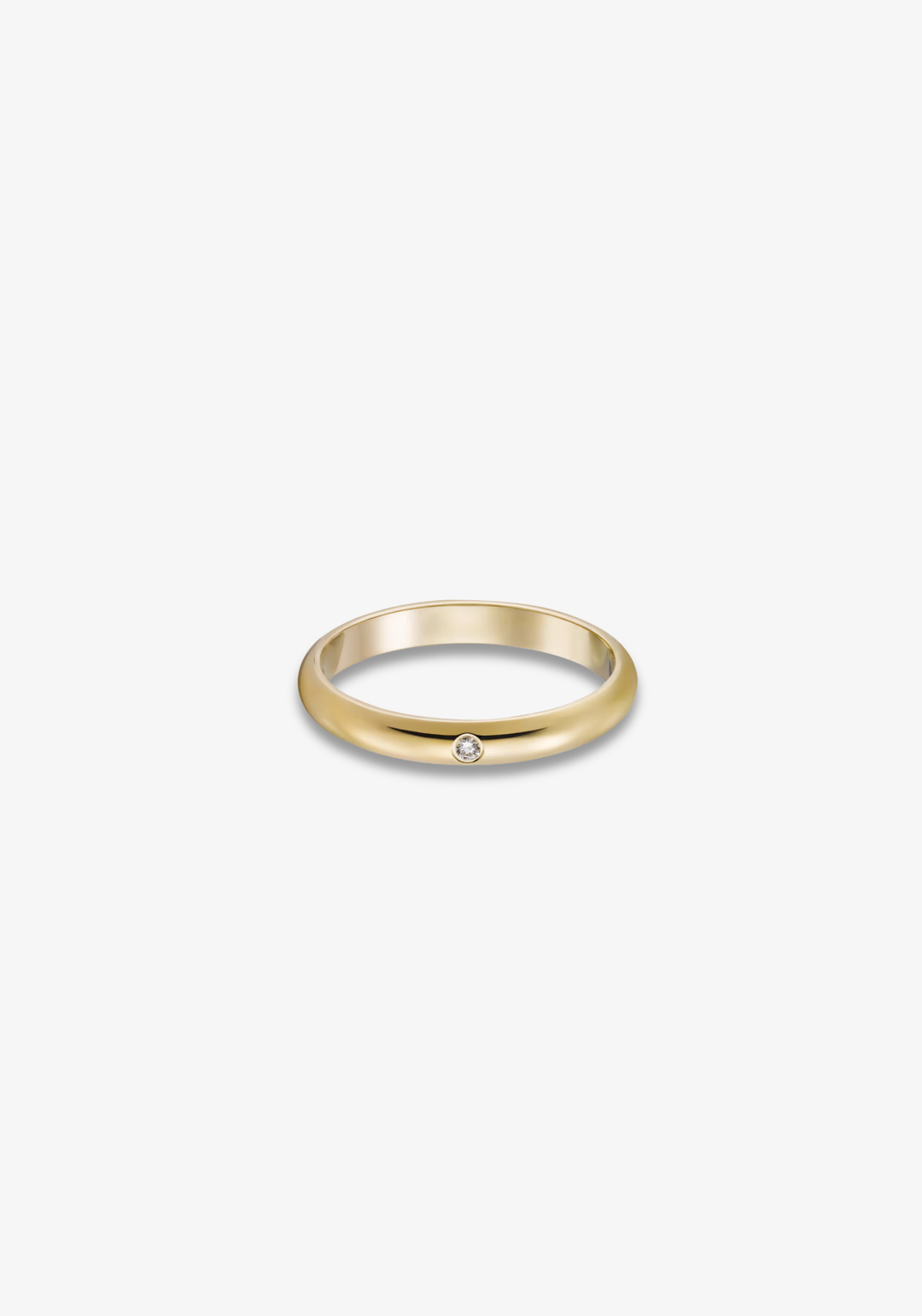 Aliança 2.6mm com Diamante
