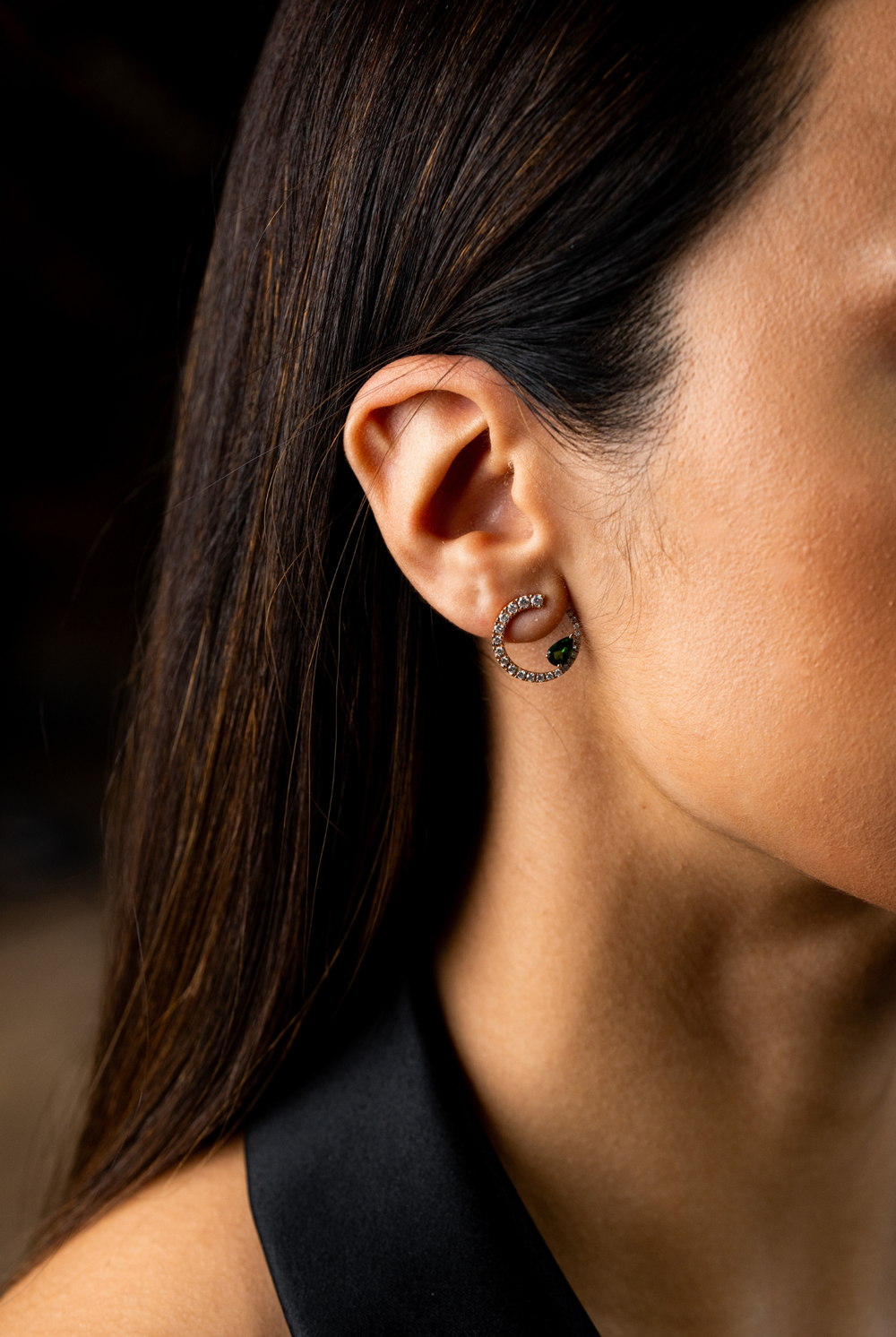 Earrings Sasa M Tsavoritas