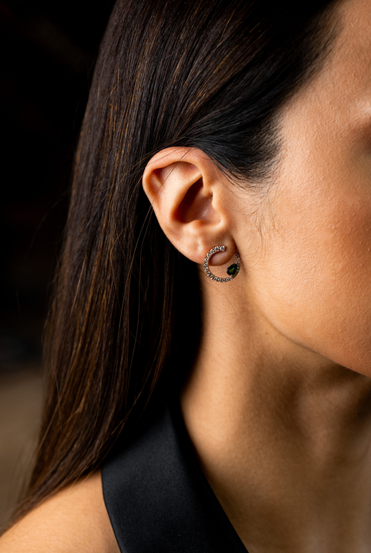 Earrings Sasa M Tsavoritas