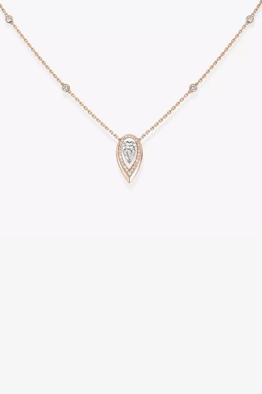 Colar Fiery 0.25ct em ouro rosa