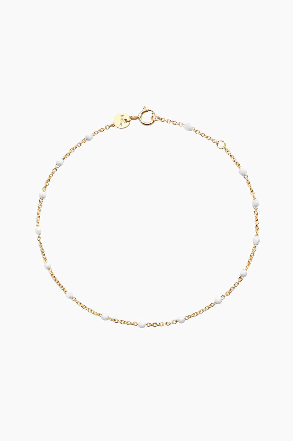Gold Chain Bracelet with Dots