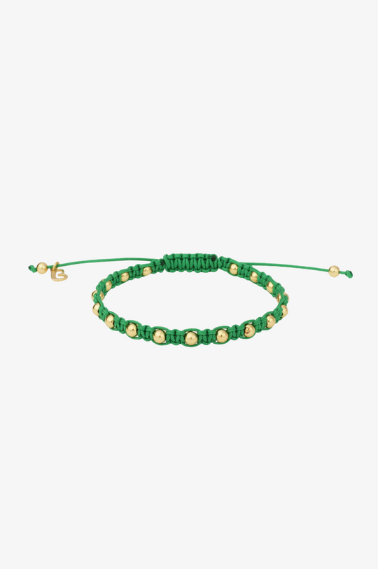 Pulseira de algodão com bolinhas