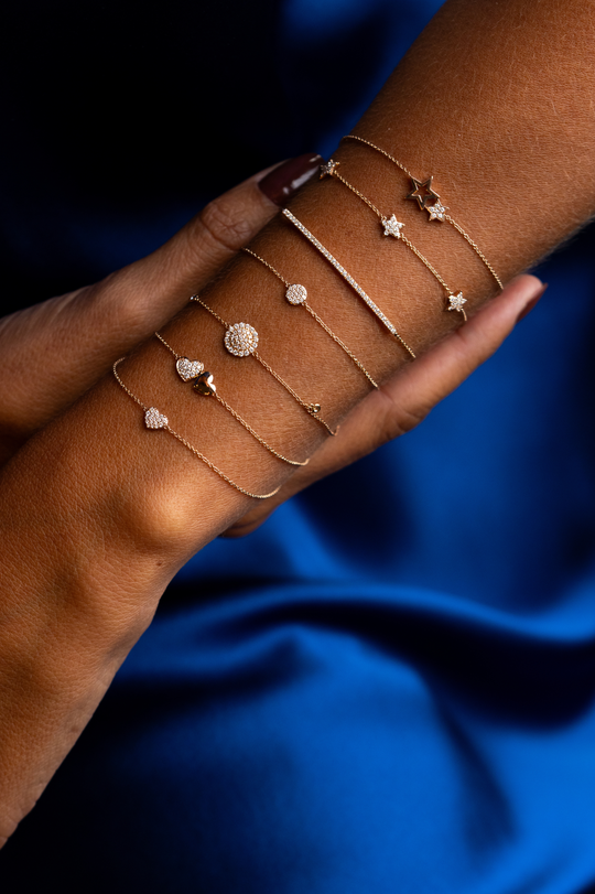 Pulseira dois corações