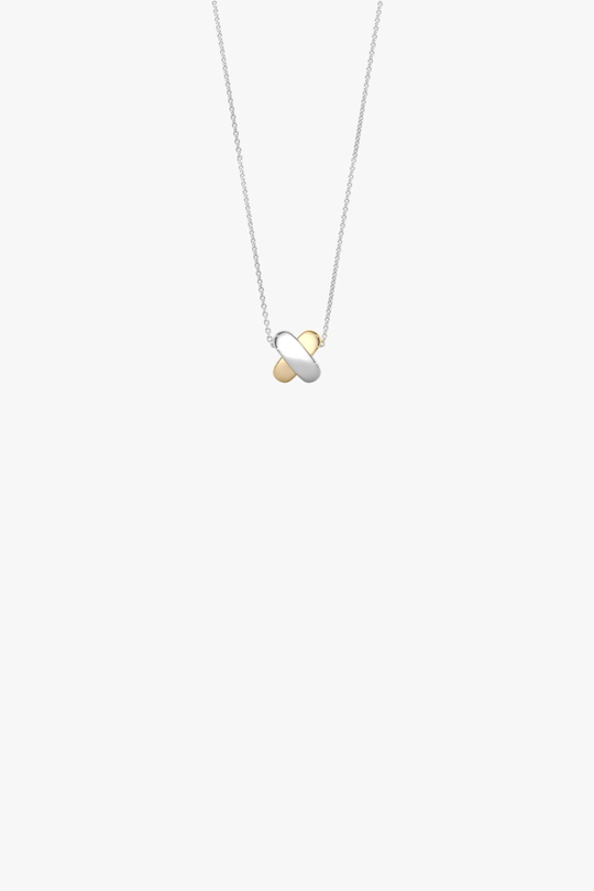Colar mini em ouro e prata