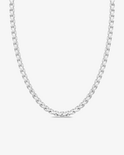 Silver box chain necklace