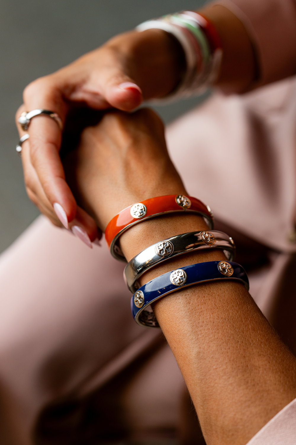 Pulseira grande Bangle Azul