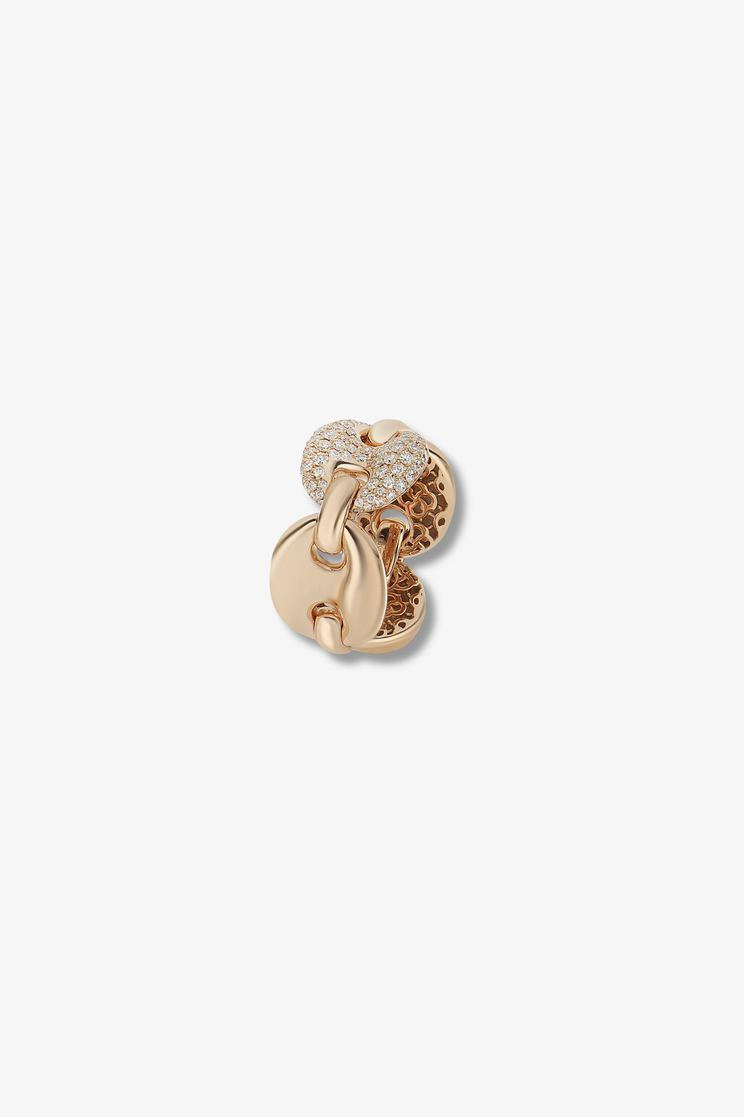 Pink Gold Ring with Diamonds