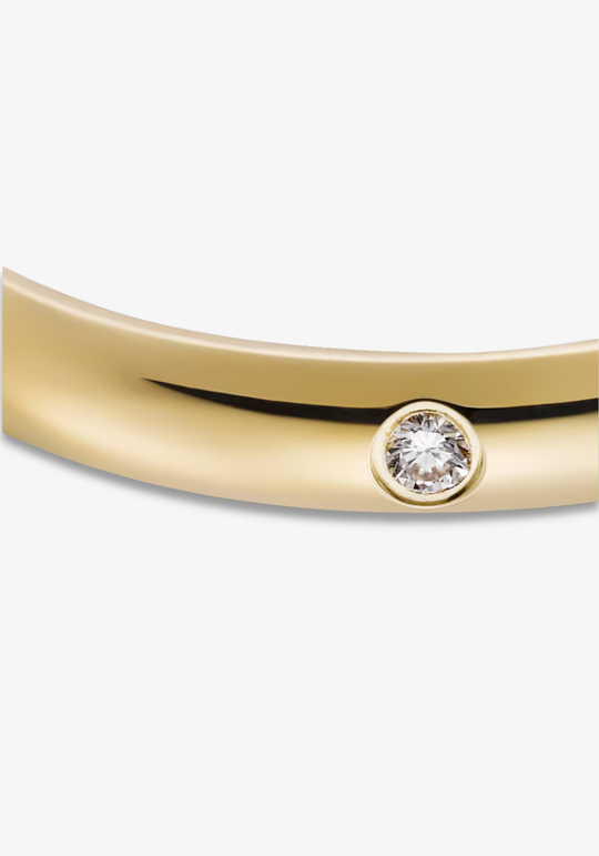Aliança 2.6mm com Diamante