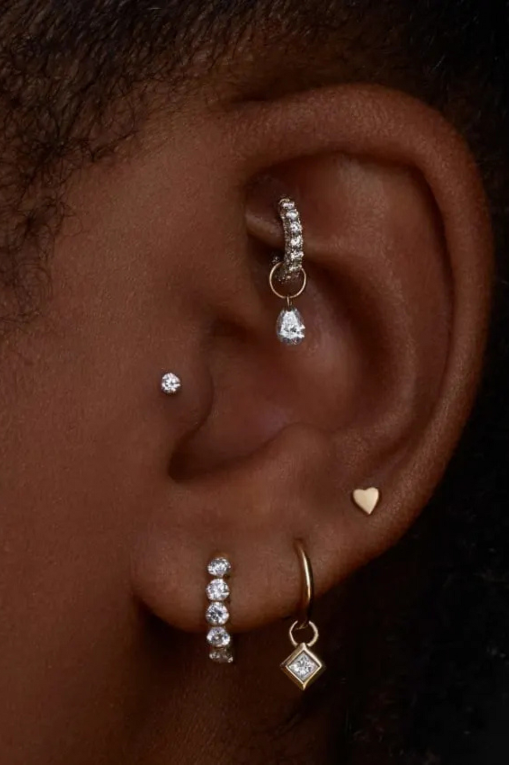 Piercing coração