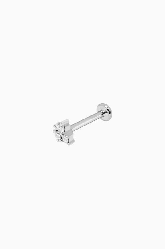Piercing Trio em Ouro Branco com Diamantes