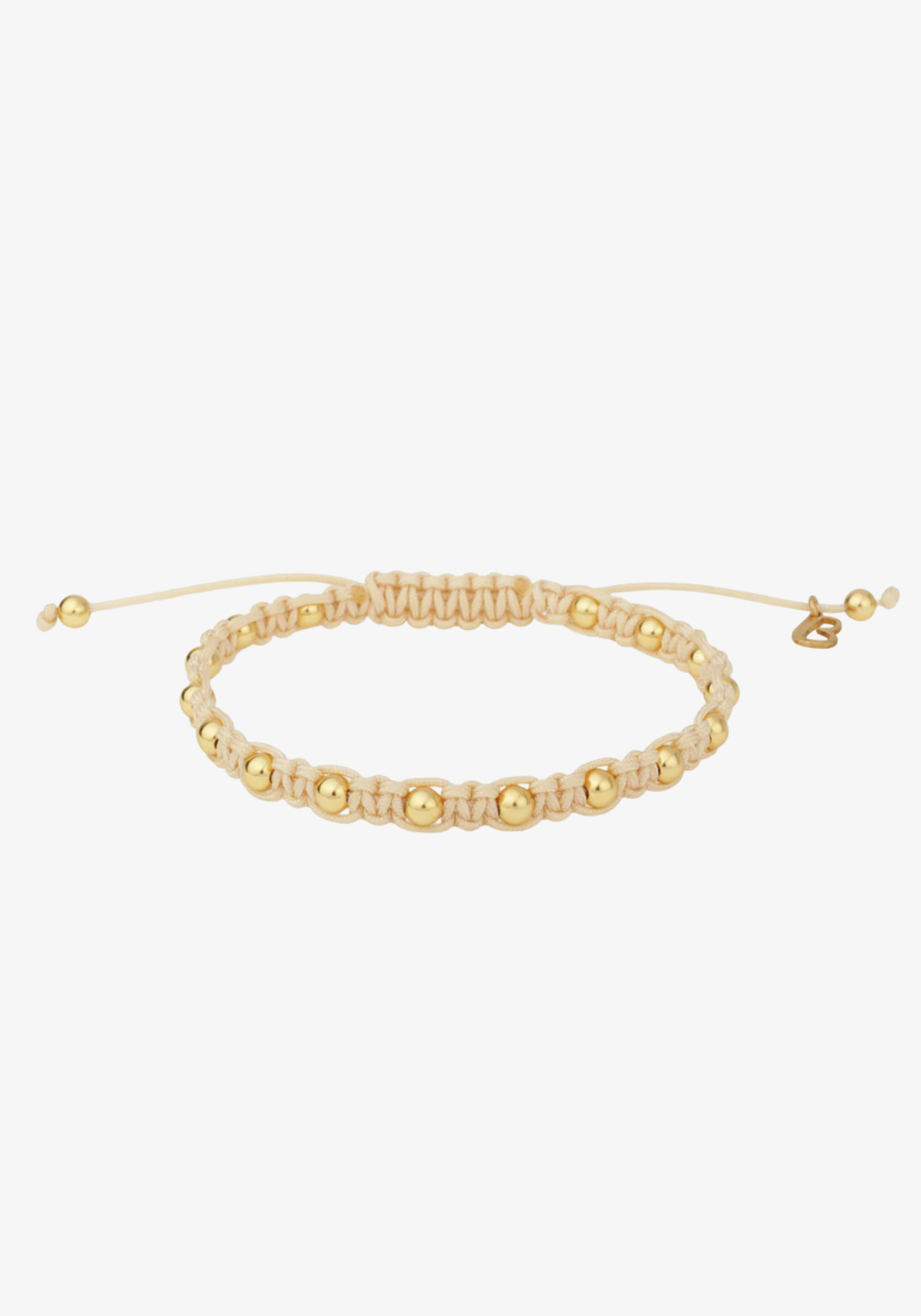 Pulseira de algodão com bolinhas