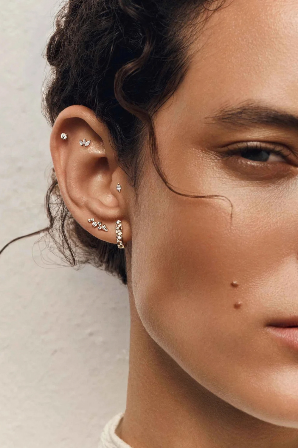 Pink Gold Fairytale Piercing with Diamonds