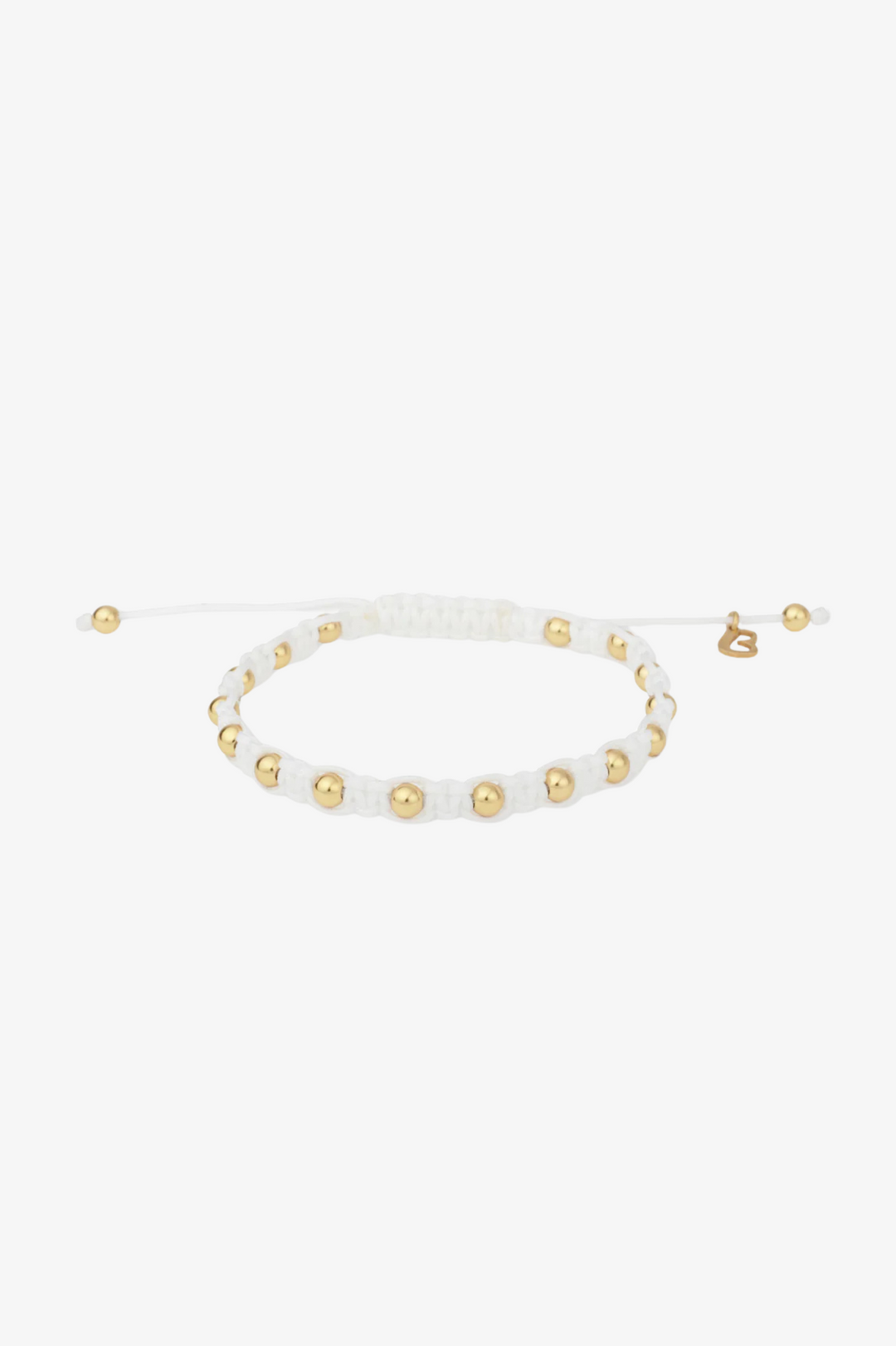 Pulseira de algodão com bolinhas