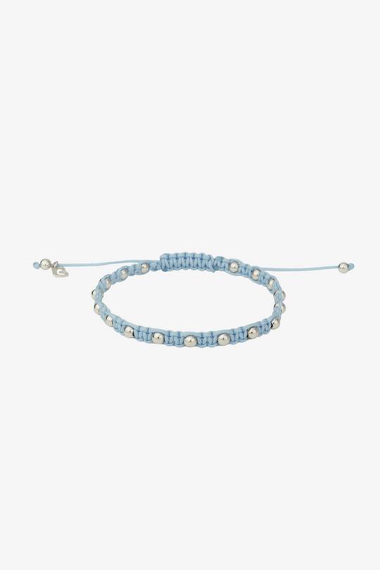 Pulseira de algodão com bolinhas