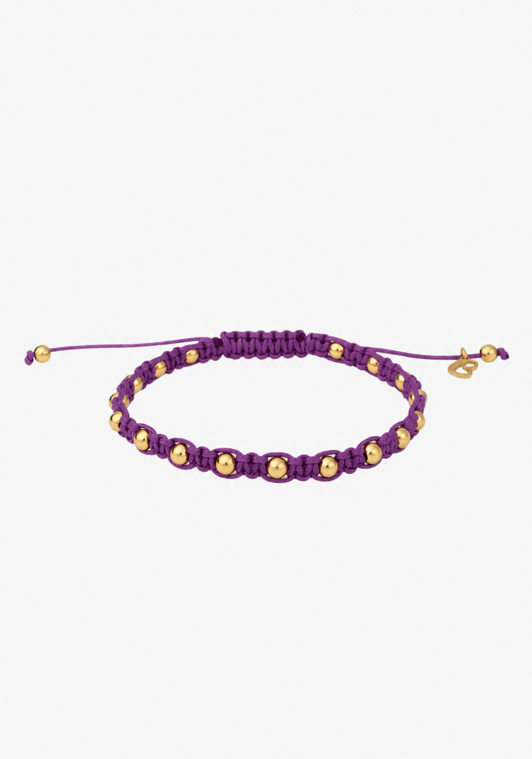 Pulseira de algodão com bolinhas