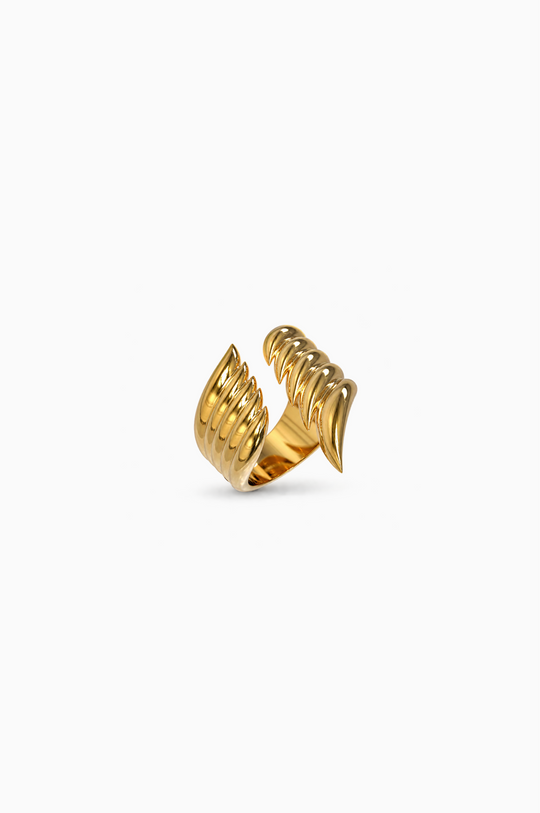 Yellow Gold Wing Ring