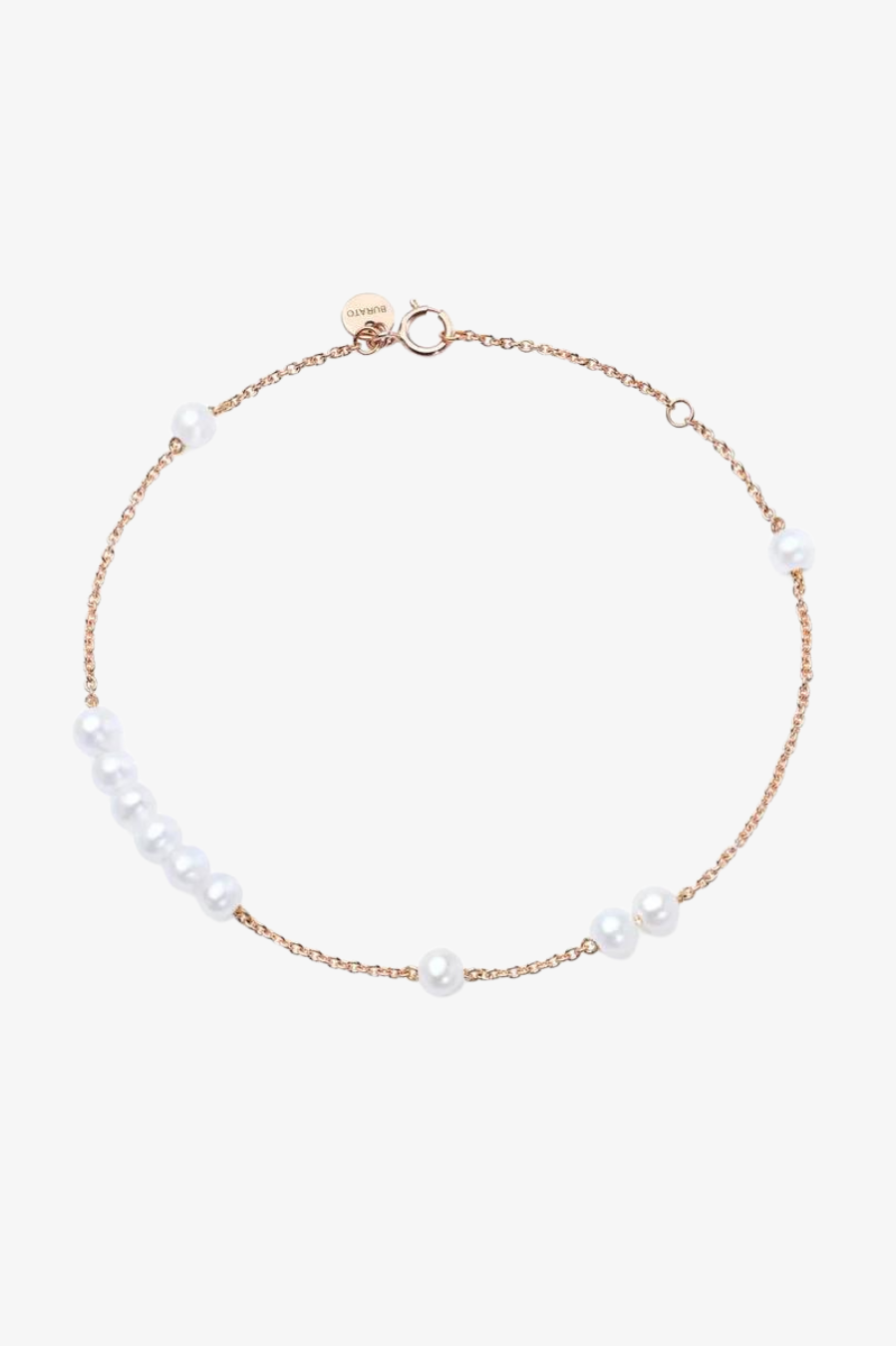 Pulseiras em ouro com pérolas