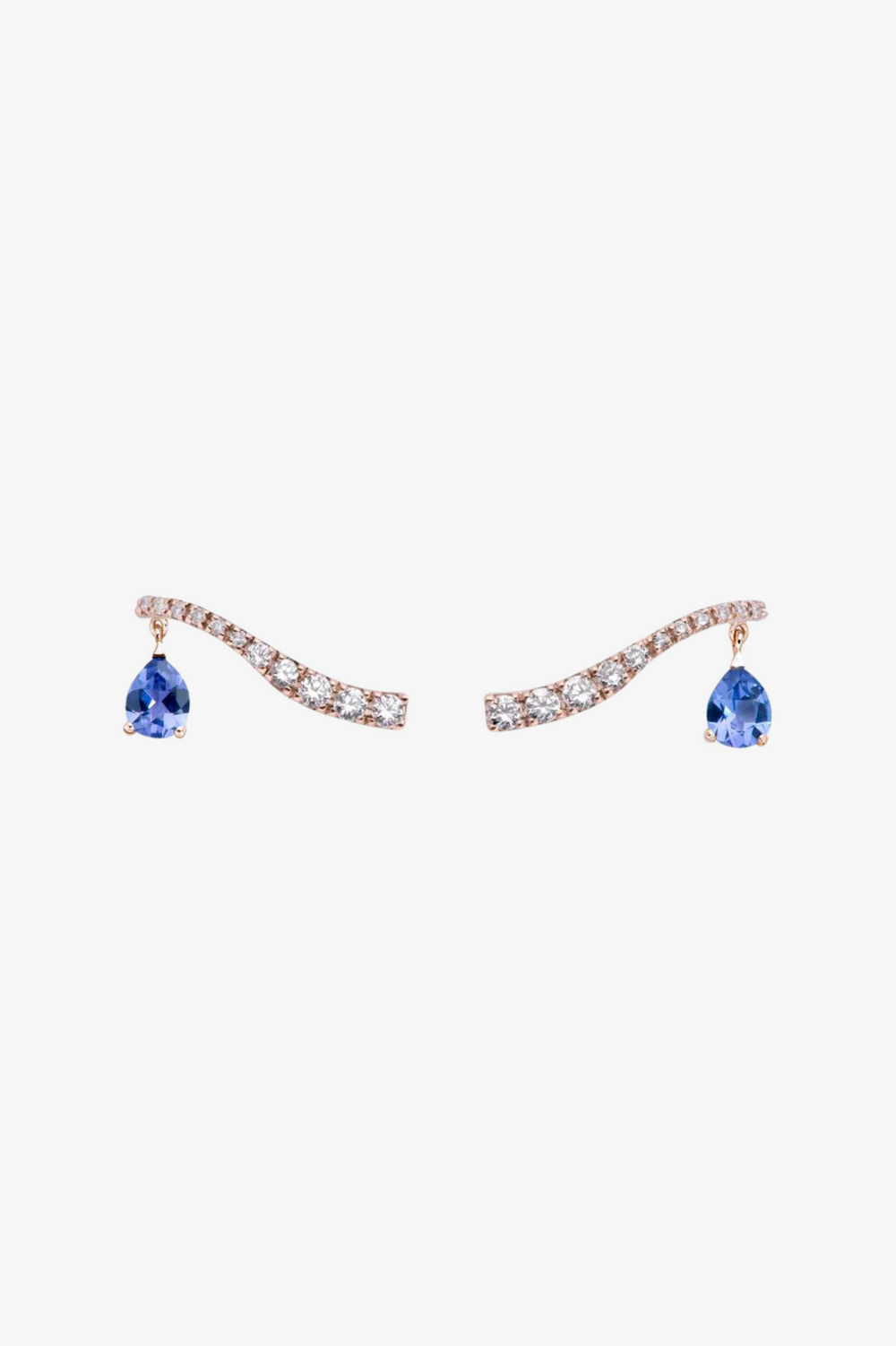 Brincos Sasa com tanzanite