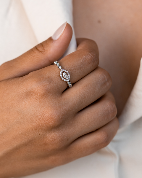 White Gold with Diamonds Ring