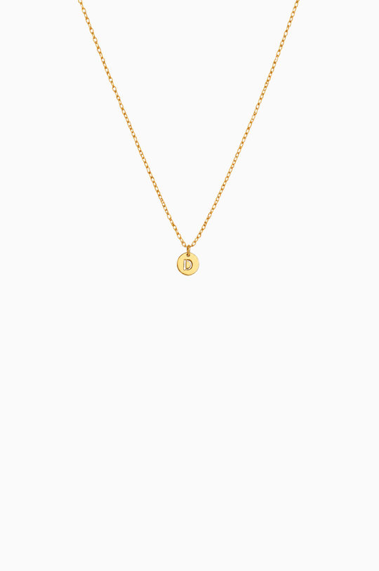 Colar em Ouro Amarelo com Letra D