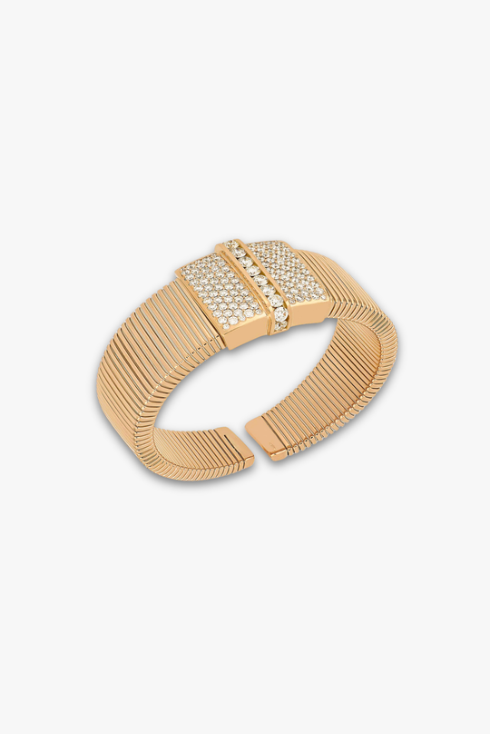 Pulseira em ouro rosa com diamantes