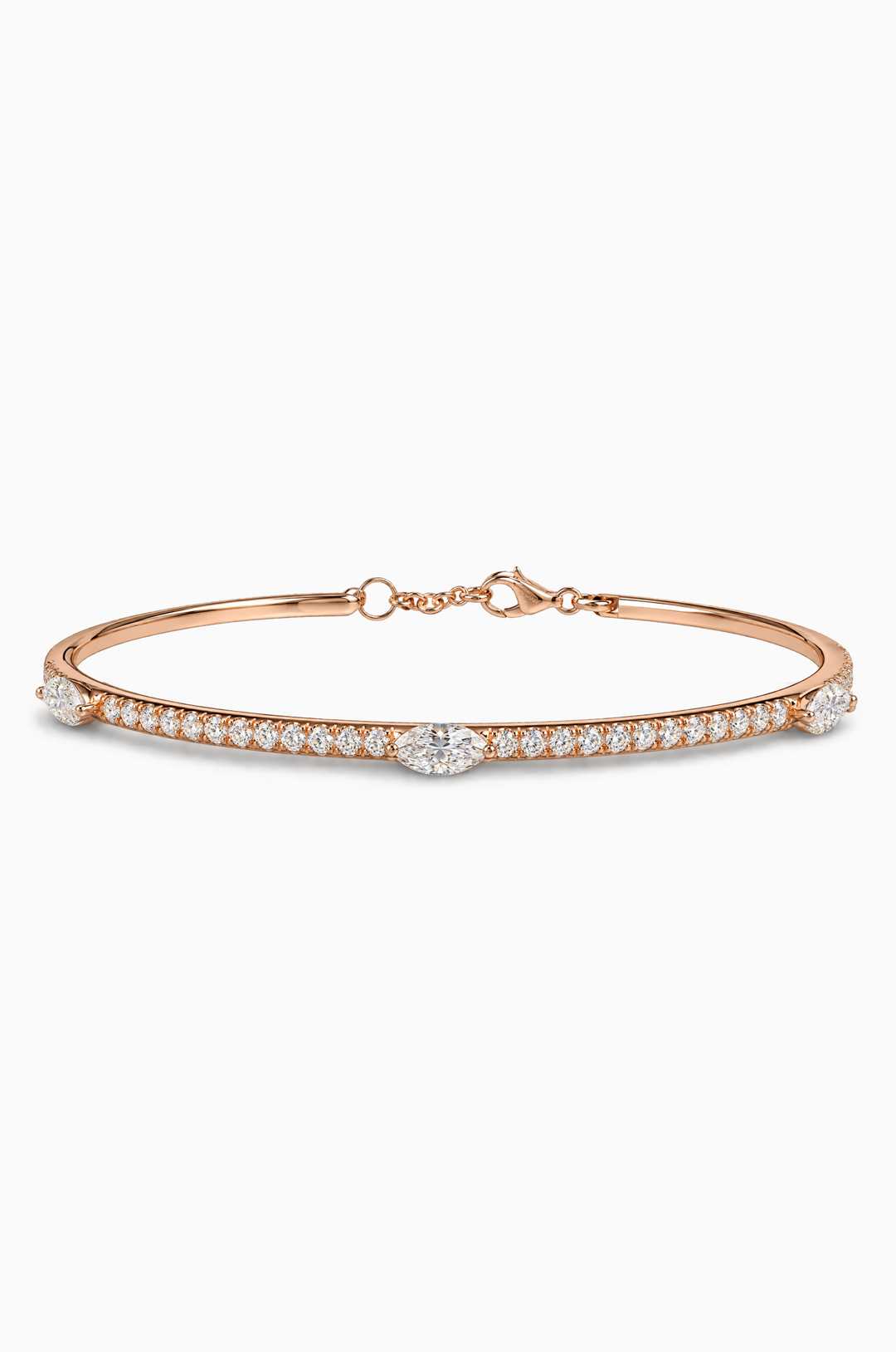 Pink Gold Bracelet with Diamonds