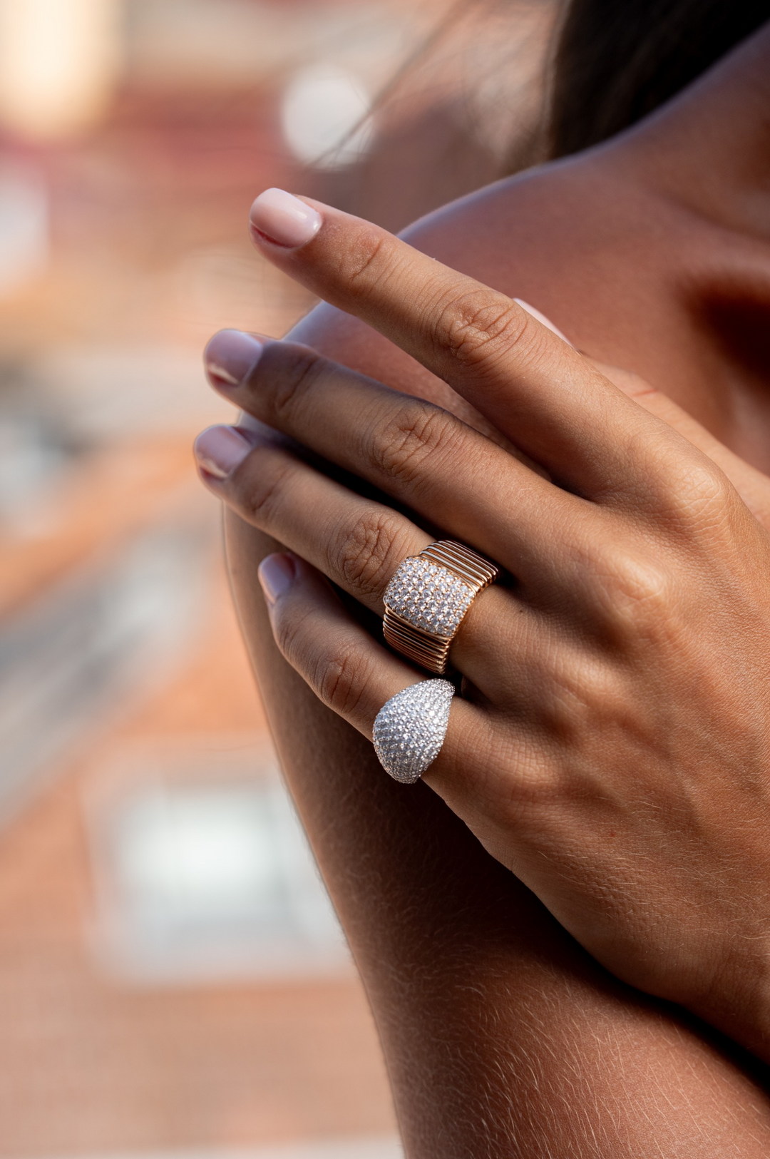 White Gold Ring With Diamonds