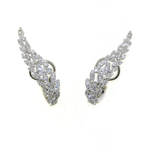 White Gold and Diamonds Earrings