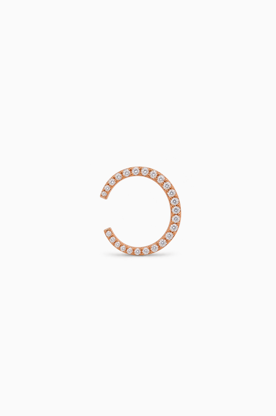 Pink Gold Sasa Hado Earring with Diamonds