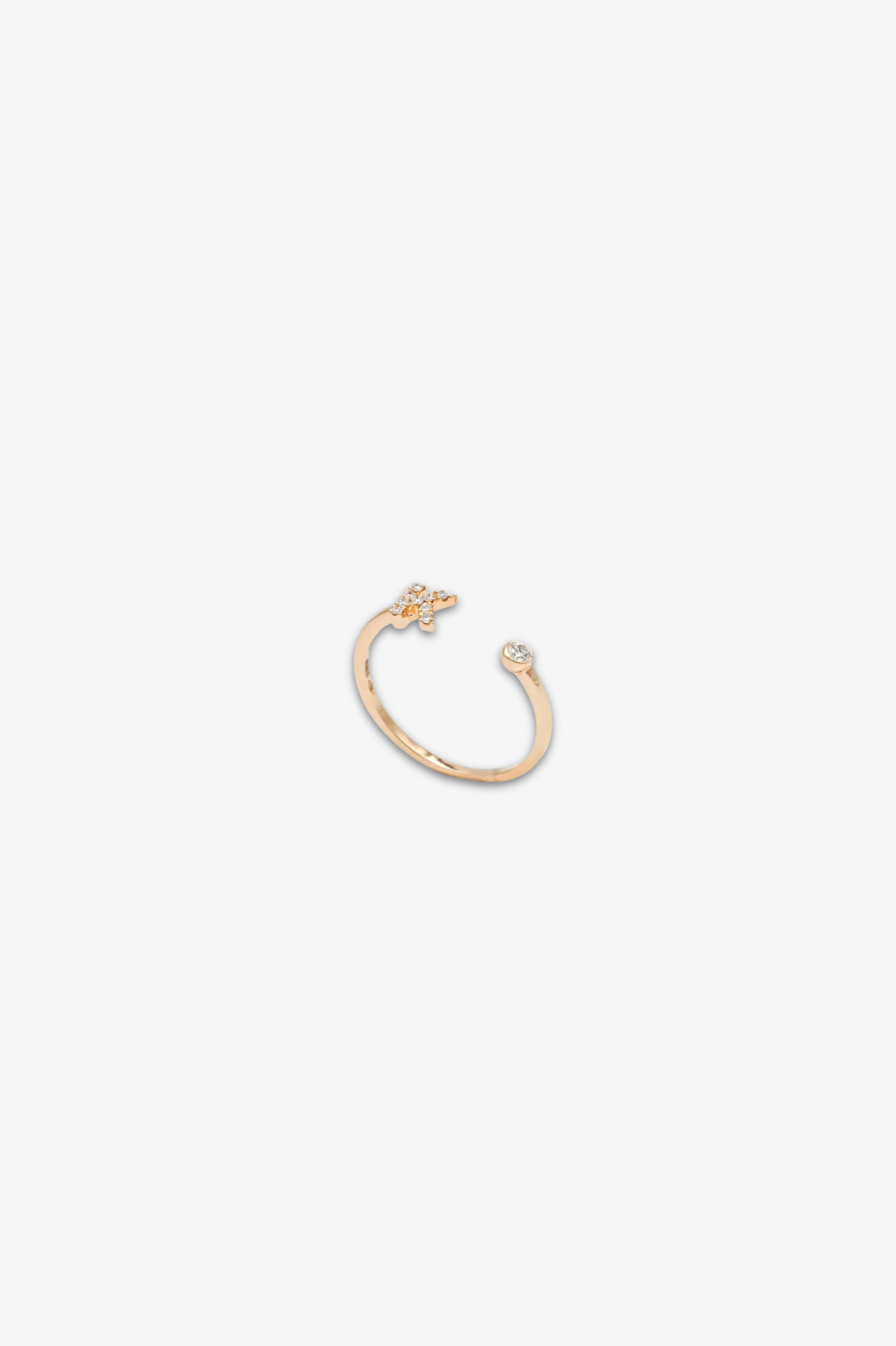 Letter K Gold Ring