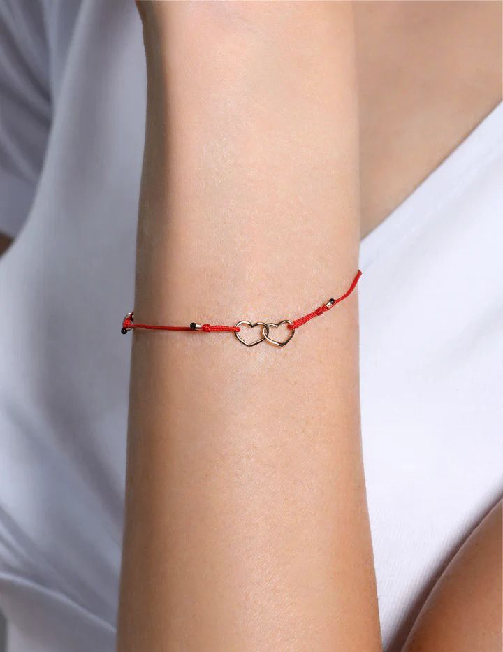 Pulseira dois corações